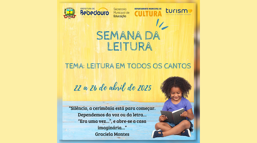 SEMEB realizará Semana da Leitura